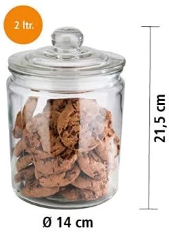 APS Vorratsglas "CLASSIC" - Hochwertiger Glasbehälter - 2,0 Liter 9 APS Vorratsglas "CLASSIC" - Hochwertiger Glasbehälter - 2,0 Liter -Günstiges Koch Zauber Geschäft aps aps vorratsglas classic hochwertiger glasbehalter 2 0 liter 2