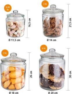 APS Vorratsglas "CLASSIC" - Hochwertiger Glasbehälter - 2,0 Liter 10 APS Vorratsglas "CLASSIC" - Hochwertiger Glasbehälter - 2,0 Liter -Günstiges Koch Zauber Geschäft aps aps vorratsglas classic hochwertiger glasbehalter 2 0 liter 3