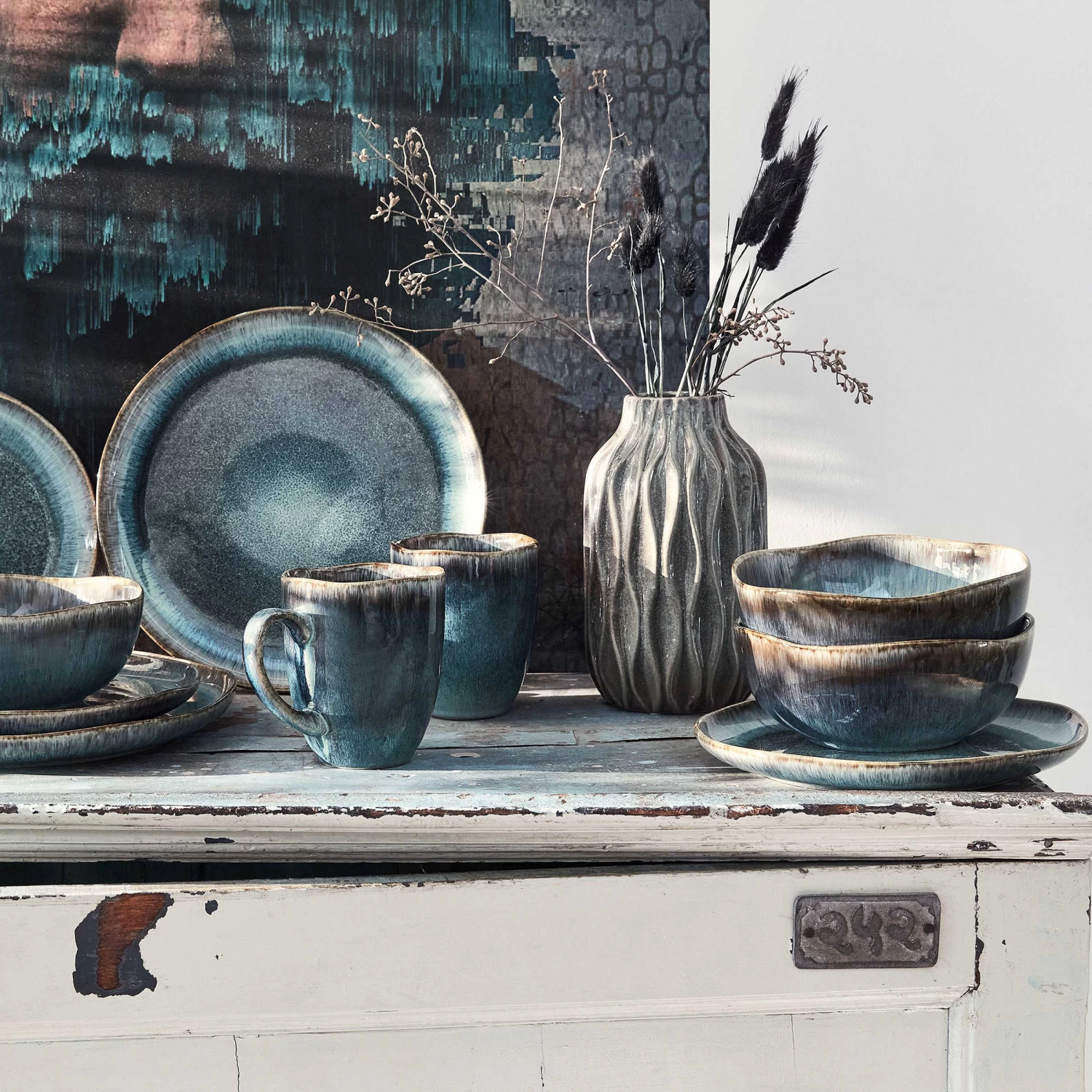 Geschirr-Set 16-tlg. HILDA In Dunkelblau 20 Geschirr-Set 16-tlg. HILDA In Dunkelblau – Bild 20