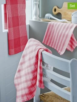 3er-Set: Geschirrtücher "Dilo" In Rot