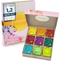 2er Set GESCHENK-BOX "Kräuter-Früchte -TEE" BIO 45 Teebeutel In 9 Sorten -Günstiges Koch Zauber Geschäft creano 2er set geschenk box krauter fruchte tee bio 45 teebeutel in 9 sorten 2