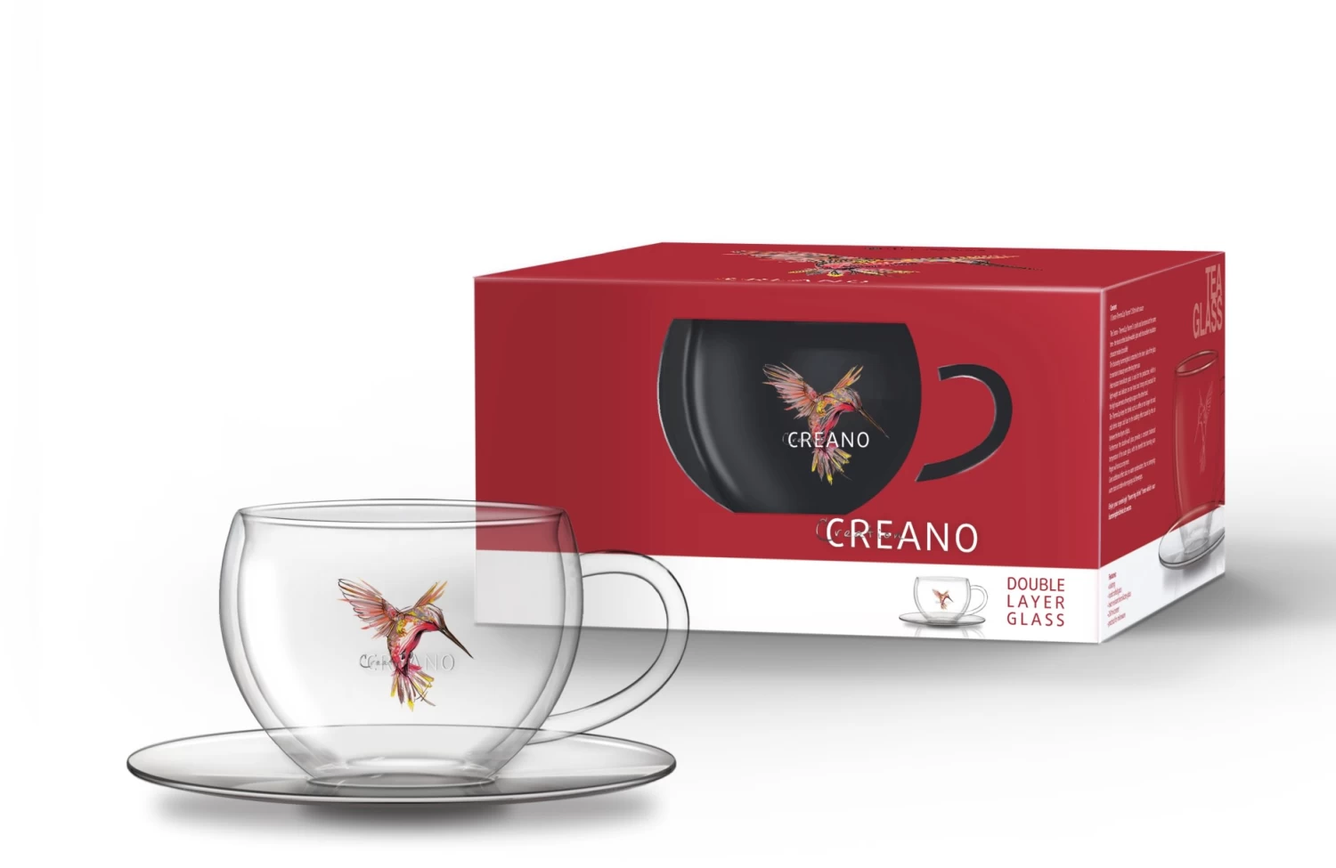 3er Set Thermo-Tasse "Hummi"mit Untersetzer In Bunt - 250ml 4 3er Set Thermo-Tasse "Hummi"mit Untersetzer In Bunt - 250ml – Bild 4