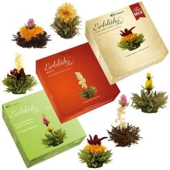 3x 6er BOX ErblühTee Grüner Tee + Weißer Tee + Grün/Weiß/Schwarz