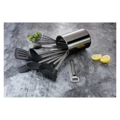 10 Tlg. Set Küchenhelfer-Set In Schwarz 7 10 Tlg. Set Küchenhelfer-Set In Schwarz -Günstiges Koch Zauber Geschäft echtwerk 10 tlg set kuchenhelfer set in schwarz 3