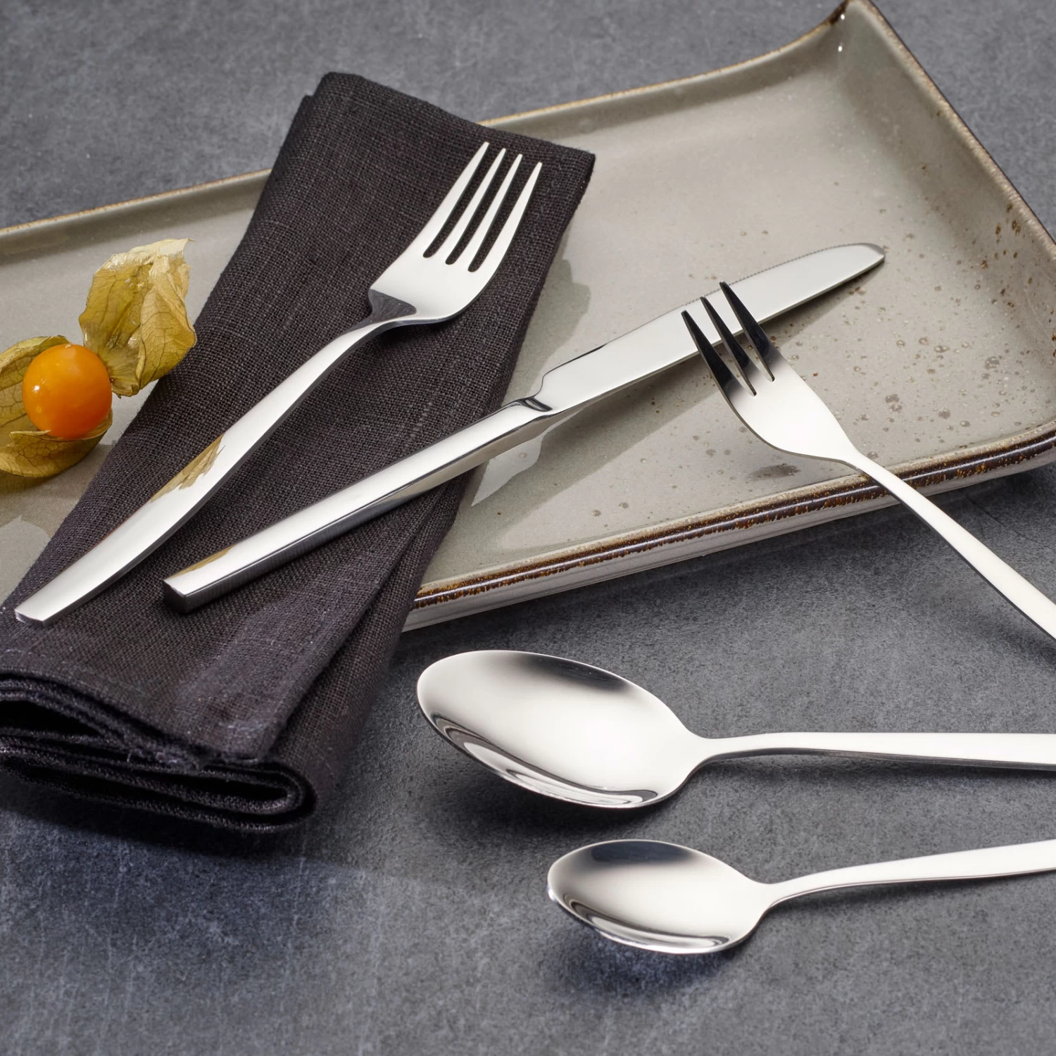 30 Tlg. Set Tafelbesteck "Positano" In Silber 4 30 Tlg. Set Tafelbesteck "Positano" In Silber – Bild 4