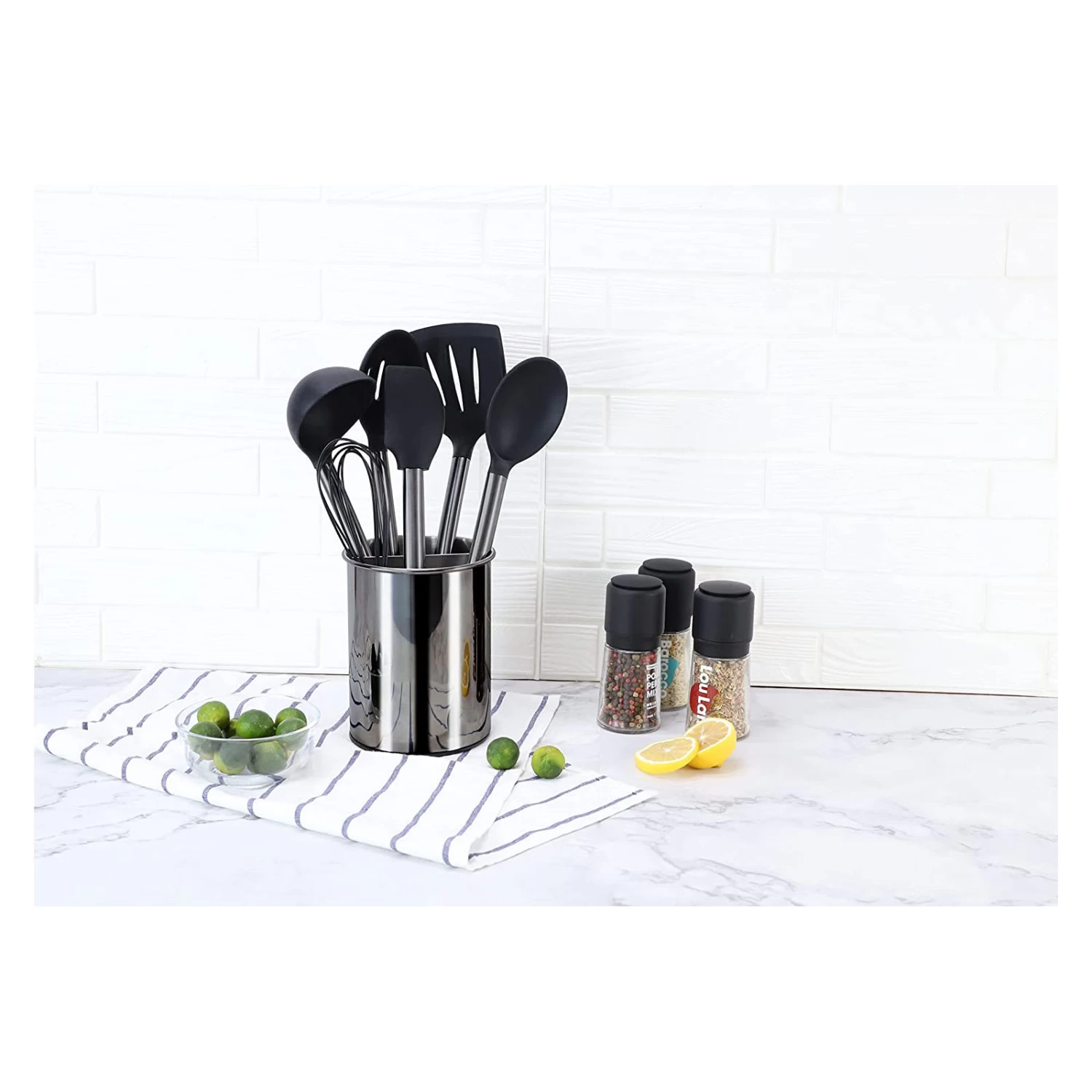 7 Tlg. Set Küchenhelfer-Set In Schwarz 3 7 Tlg. Set Küchenhelfer-Set In Schwarz – Bild 3