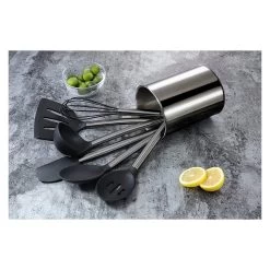 7 Tlg. Set Küchenhelfer-Set In Schwarz 7 7 Tlg. Set Küchenhelfer-Set In Schwarz -Günstiges Koch Zauber Geschäft echtwerk 7 tlg set kuchenhelfer set in schwarz 3