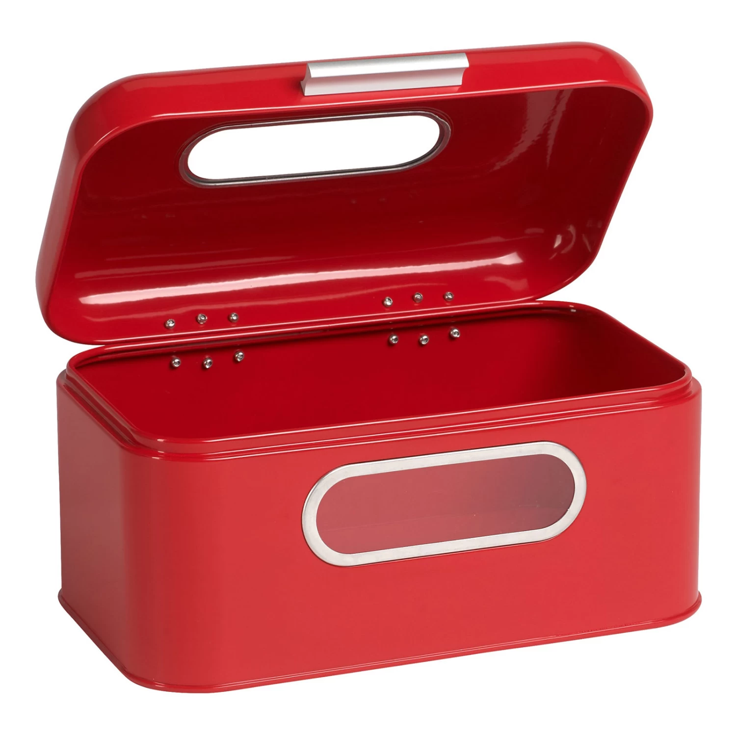 Metall Brotkasten "Retro" Small 93 L In Rot 2 Metall Brotkasten "Retro" Small 93 L In Rot – Bild 2