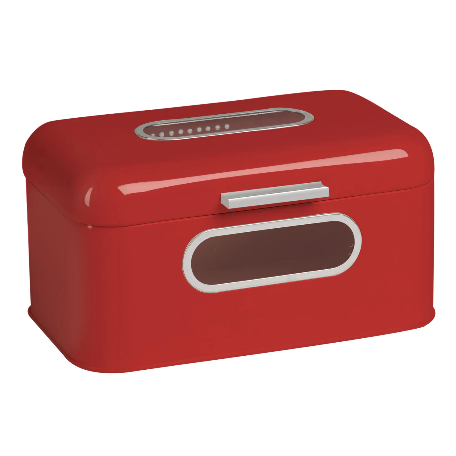 Metall Brotkasten "Retro" Small 93 L In Rot 1 Metall Brotkasten "Retro" Small 93 L In Rot