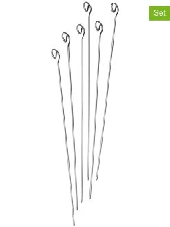 Edelstahl-Grillspieße - (L)35 Cm - 6 Stück