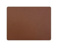 Platzset Recyceltes Leder, Rechteckig, Hellbraun