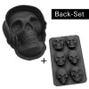 Backform-Set Totenkopf Silikon