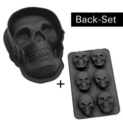 Backform-Set Totenkopf Silikon