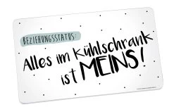 Frühstücksbrettchen Kühlschrank In Weiß - 23,5 X 14,5 Cm