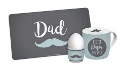 Frühstücksset Dad In Grau/Blau - 3-teilig
