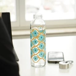 Trinkflasche Retro Glas In Blau - 500 Ml 5 Trinkflasche Retro Glas In Blau - 500 Ml -Günstiges Koch Zauber Geschäft geda labels trinkflasche retro glas in blau 500 ml 2