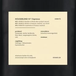 1kg Kivamo N1 Espressomischung Aus Arabica & Robusta Bohnen 5 1kg Kivamo N1 Espressomischung Aus Arabica & Robusta Bohnen -Günstiges Koch Zauber Geschäft granar 1kg kivamo n1 espressomischung aus arabica and robusta bohnen 2