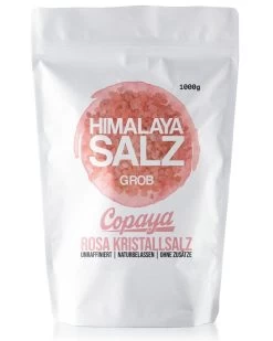 1kg Rosa "Himalaya Salz" Kristalsalz, Fein Gemahlen