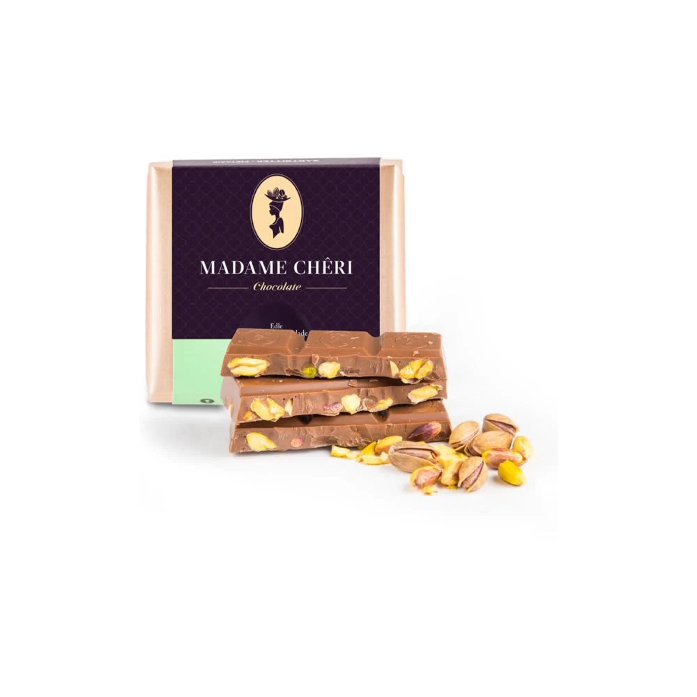 3 X 90g Pistazien Vollmilch Schokolade, Belgische Schokolade 1 3 X 90g Pistazien Vollmilch Schokolade, Belgische Schokolade