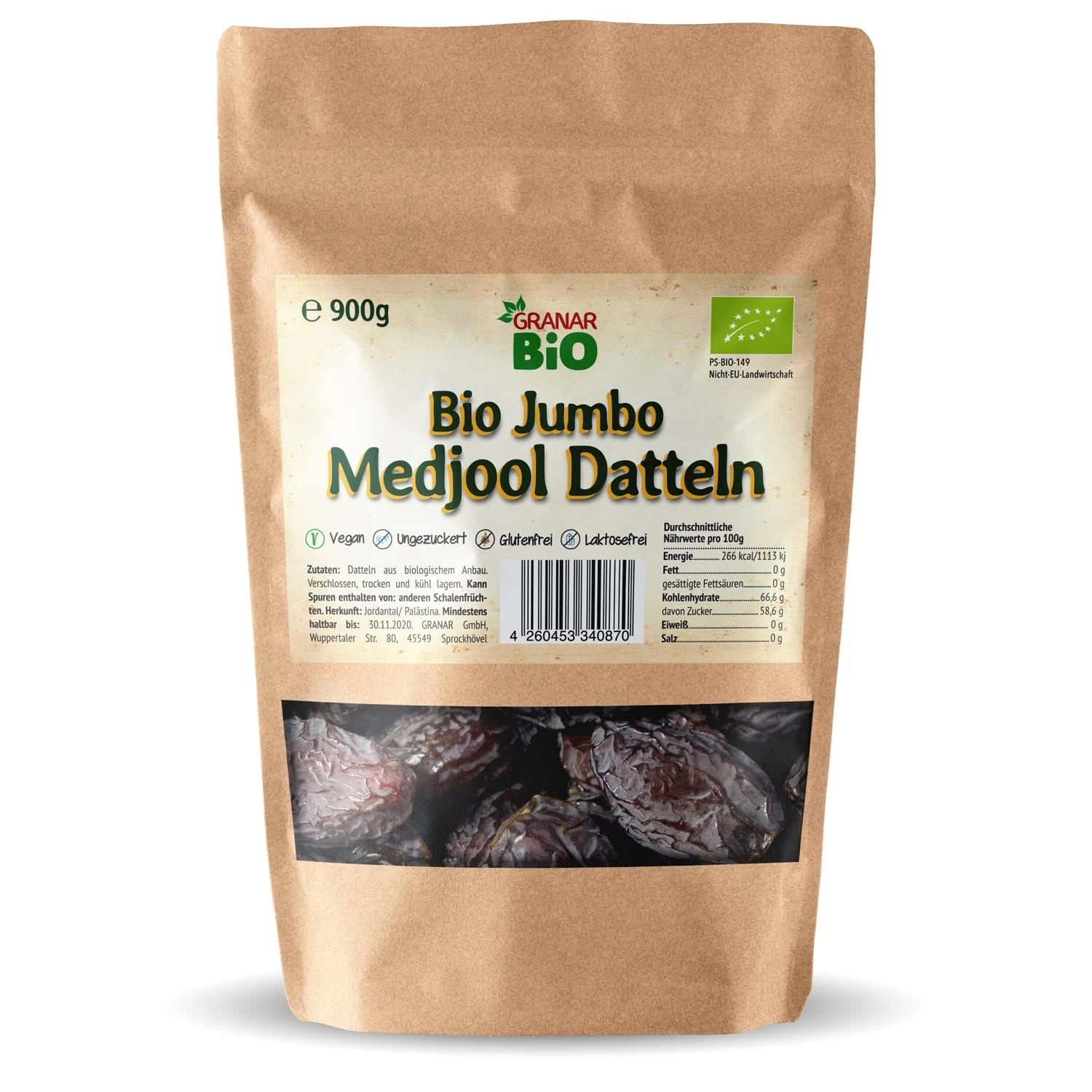 800g Bio Medjool Datteln - JUMBO Größe Aus Palästina 1 800g Bio Medjool Datteln - JUMBO Größe Aus Palästina
