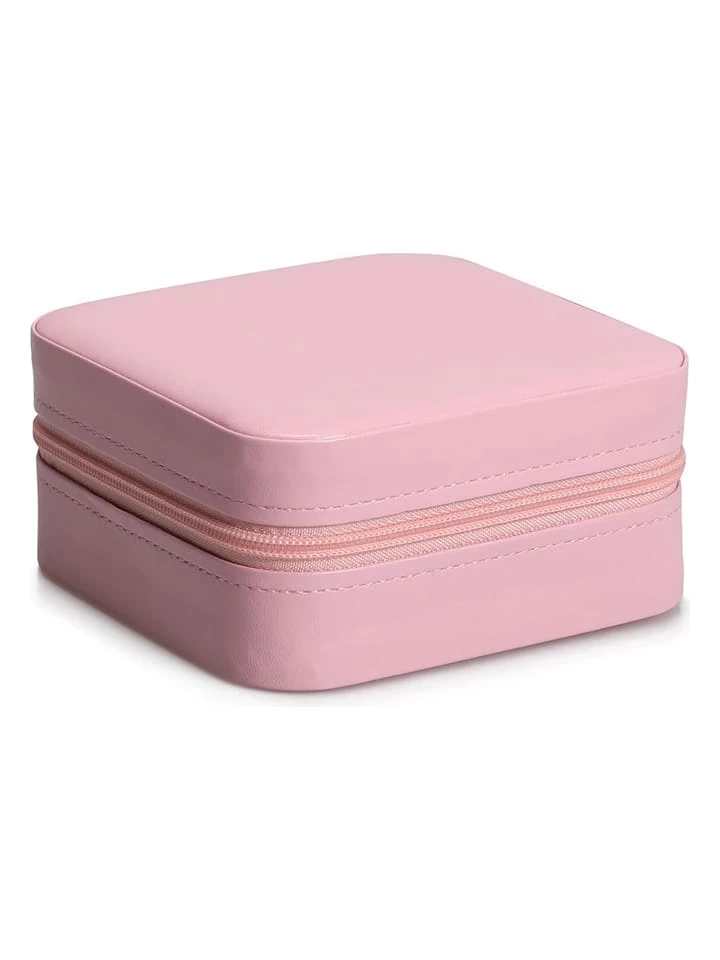 Schmuckbox In Rosa - (L)10 X (B)10 X (H)5,5 Cm 4 Schmuckbox In Rosa - (L)10 X (B)10 X (H)5,5 Cm – Bild 4