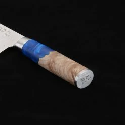 Katahiro Zen 8” Kochmesser, VG-10 Damast Stahl, Ahorn/Acrylharz Griff -Günstiges Koch Zauber Geschäft izumi ichiago katahiro zen 8 kochmesser vg 10 damast stahl ahorn acrylharz griff 3