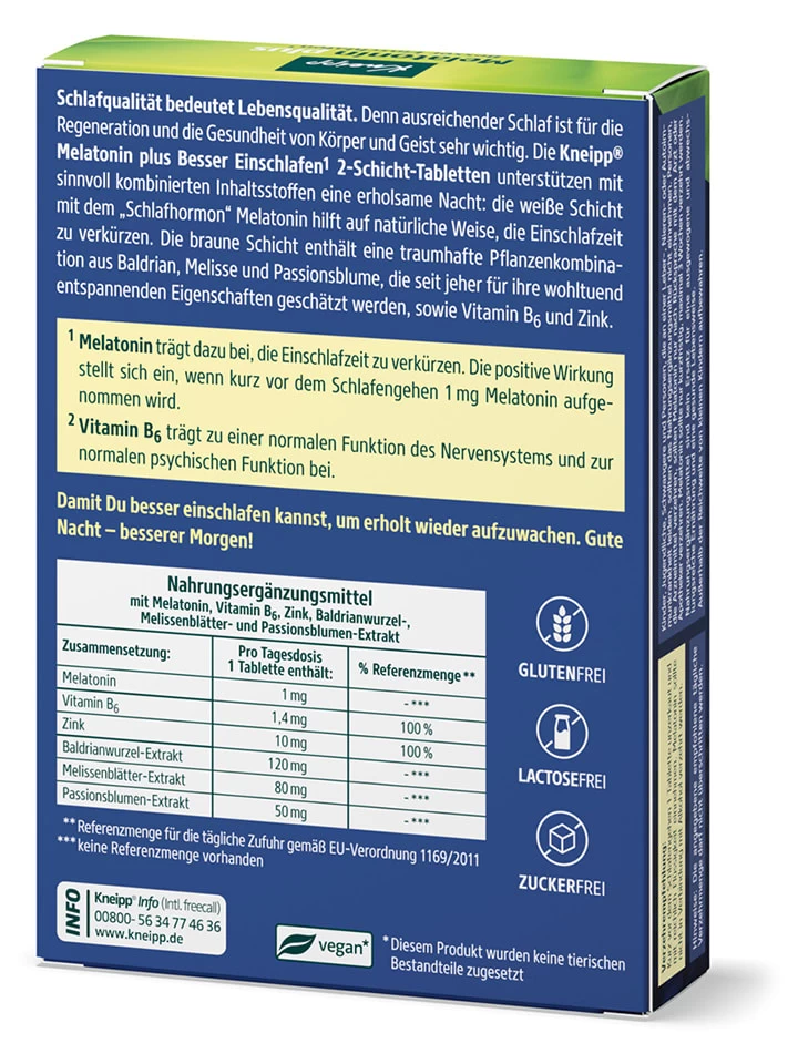 2er-Set: Nahrungsergänzungsmittel "Melatonin Plus", Je 30 Stk/ 15,3 G 2 2er-Set: Nahrungsergänzungsmittel "Melatonin Plus", Je 30 Stk/ 15,3 G – Bild 2