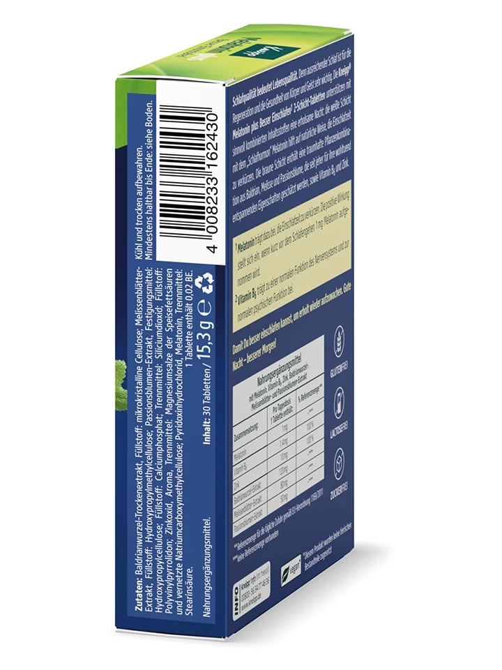 2er-Set: Nahrungsergänzungsmittel "Melatonin Plus", Je 30 Stk/ 15,3 G 3 2er-Set: Nahrungsergänzungsmittel "Melatonin Plus", Je 30 Stk/ 15,3 G – Bild 3
