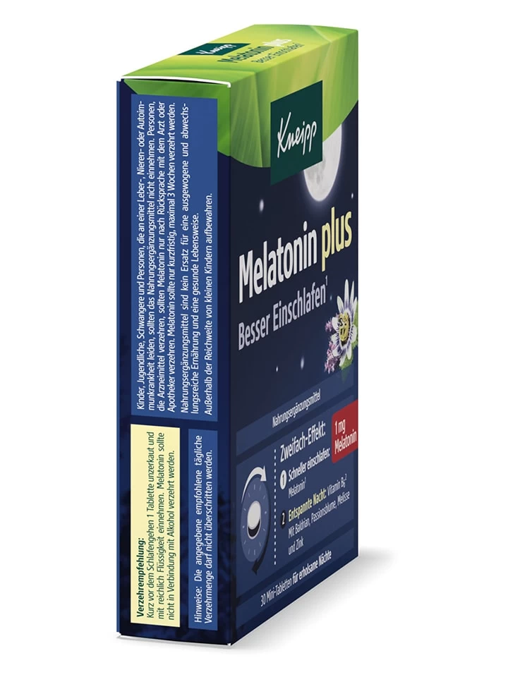 2er-Set: Nahrungsergänzungsmittel "Melatonin Plus", Je 30 Stk/ 15,3 G 4 2er-Set: Nahrungsergänzungsmittel "Melatonin Plus", Je 30 Stk/ 15,3 G – Bild 4