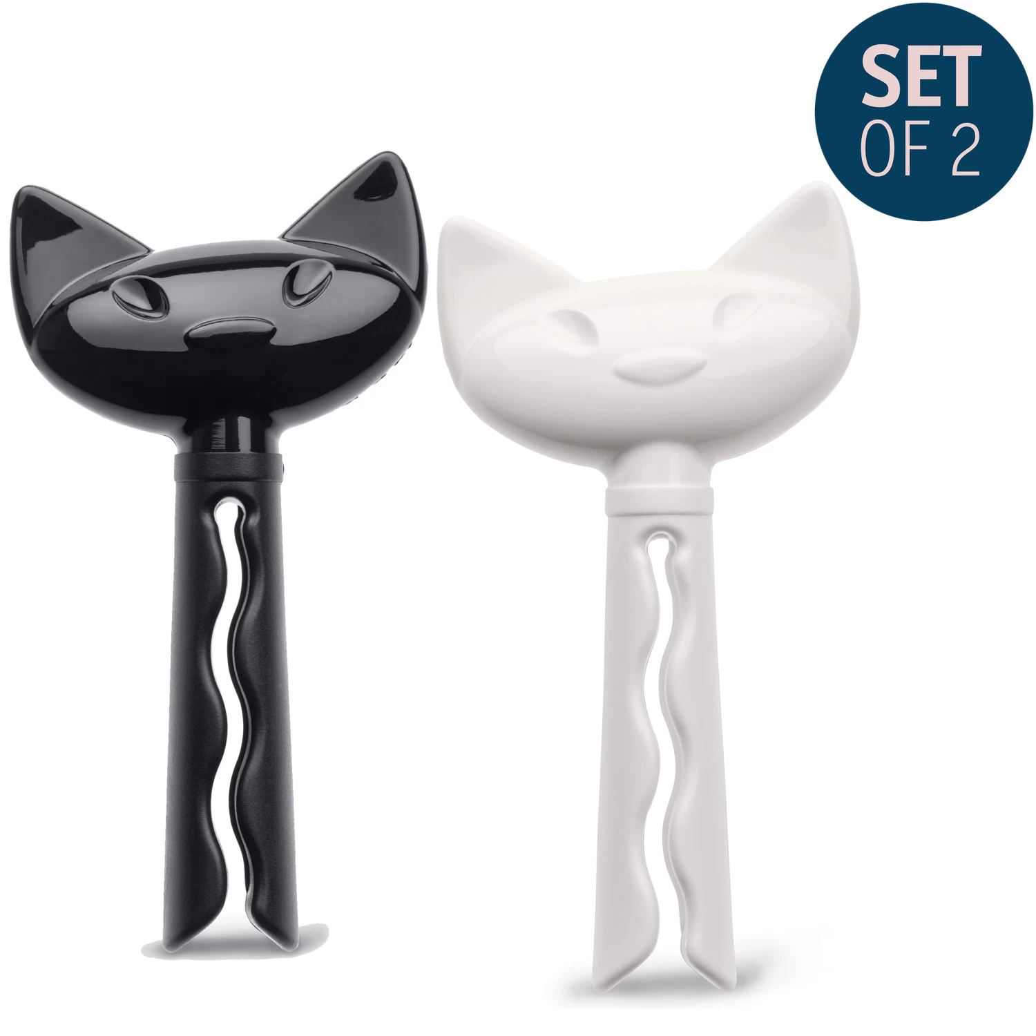 Koziol MIAOU - Verschlussclip In Cosmos Black/cotton White 1 Koziol MIAOU - Verschlussclip In Cosmos Black/cotton White