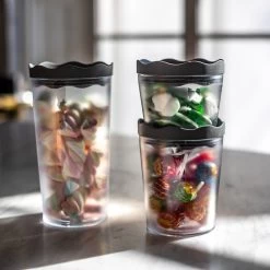 Koziol PRINCE SET OSLO - Vorratsdosenset In Nature Ash Grey -Günstiges Koch Zauber Geschäft koziol prince set oslo vorratsdosenset in nature ash grey 5