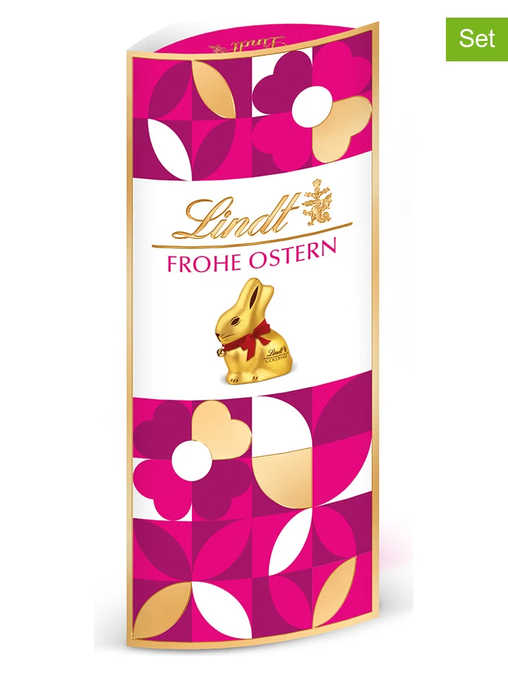 Lindt 4er-Set: Geschenkboxen "Mosaik - Pink", 4x 37 G 1 Lindt 4er-Set: Geschenkboxen "Mosaik - Pink", 4x 37 G