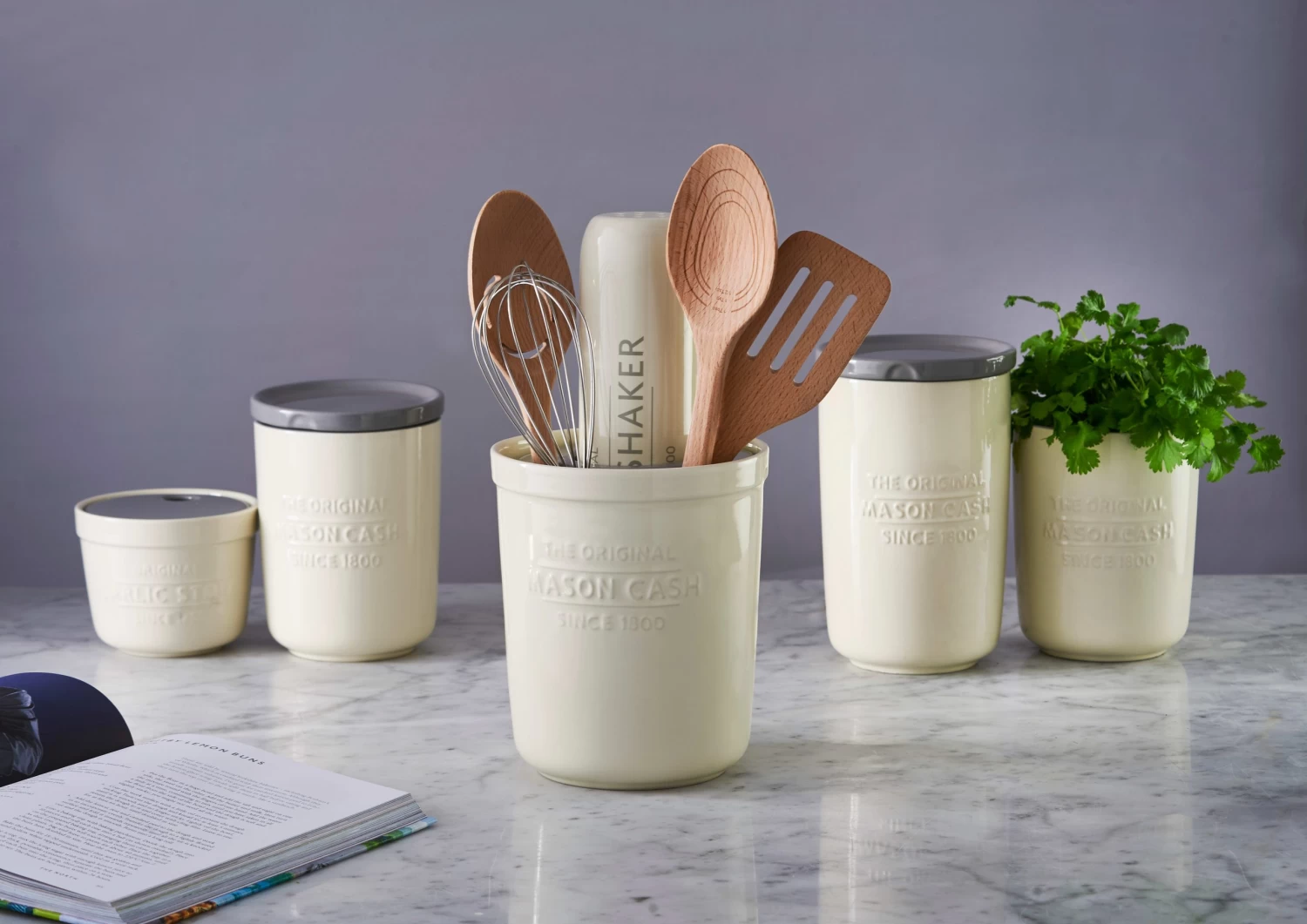 Mason Cash Innovative Küche - 2in1 Utensilienbehälter Aus Steingut 2 Mason Cash Innovative Küche - 2in1 Utensilienbehälter Aus Steingut – Bild 2