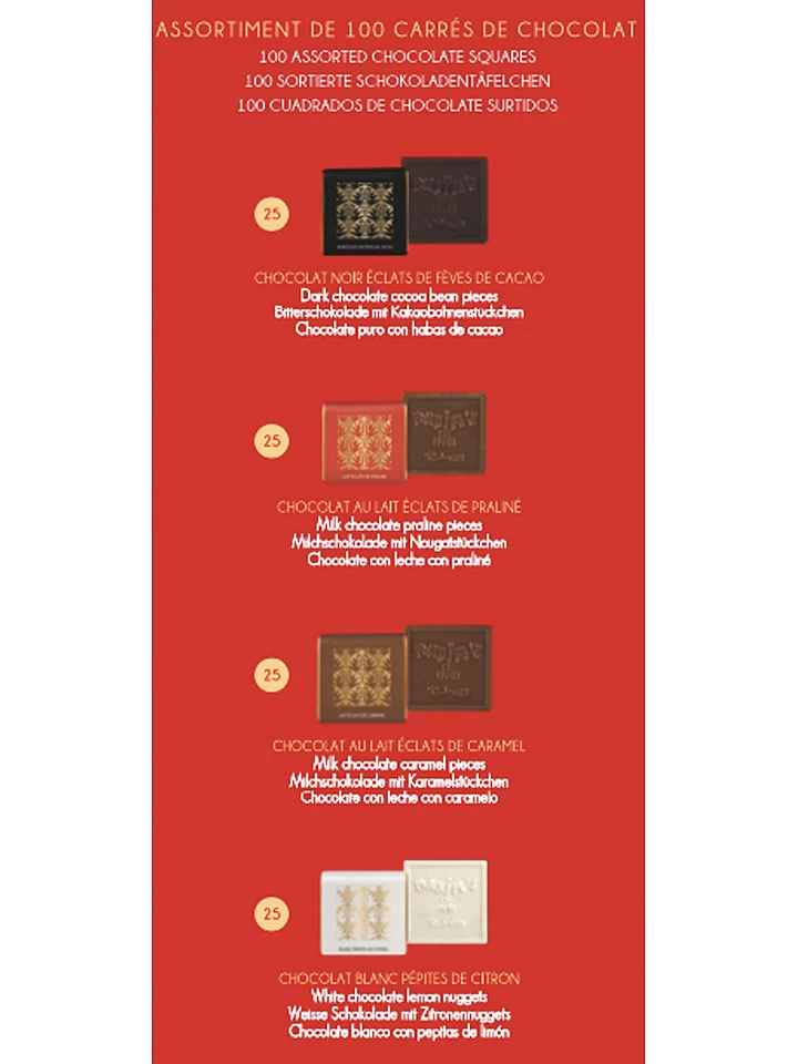 Schokoladenplättchen-Auswahl "100 Assorted Chocolate Squares" - 485 G 3 Schokoladenplättchen-Auswahl "100 Assorted Chocolate Squares" - 485 G – Bild 3