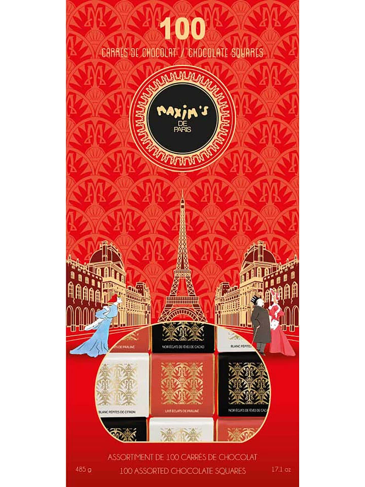 Schokoladenplättchen-Auswahl "100 Assorted Chocolate Squares" - 485 G 1 Schokoladenplättchen-Auswahl "100 Assorted Chocolate Squares" - 485 G