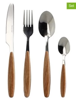 24tlg. Besteck-Set "Suva" In Braun