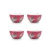 Pip Studio 4er-set: Geschirr "Set/4 Bowls Flower Festival" In Rosa - (D) 12cm