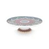 Pip Studio Servierplatten "Cake Tray Flower Festival Scallop Deco" In Blau - (D) 21 Cm