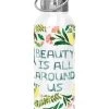 Edelstahl-Thermoflasche "Beauty Is Around" In Weiß/ Bunt - 500 Ml