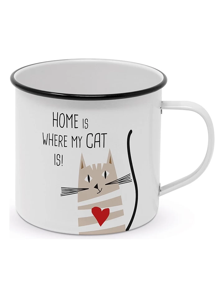 Jumbotasse "Home Cat" In Weiß - 400 Ml 1 Jumbotasse "Home Cat" In Weiß - 400 Ml