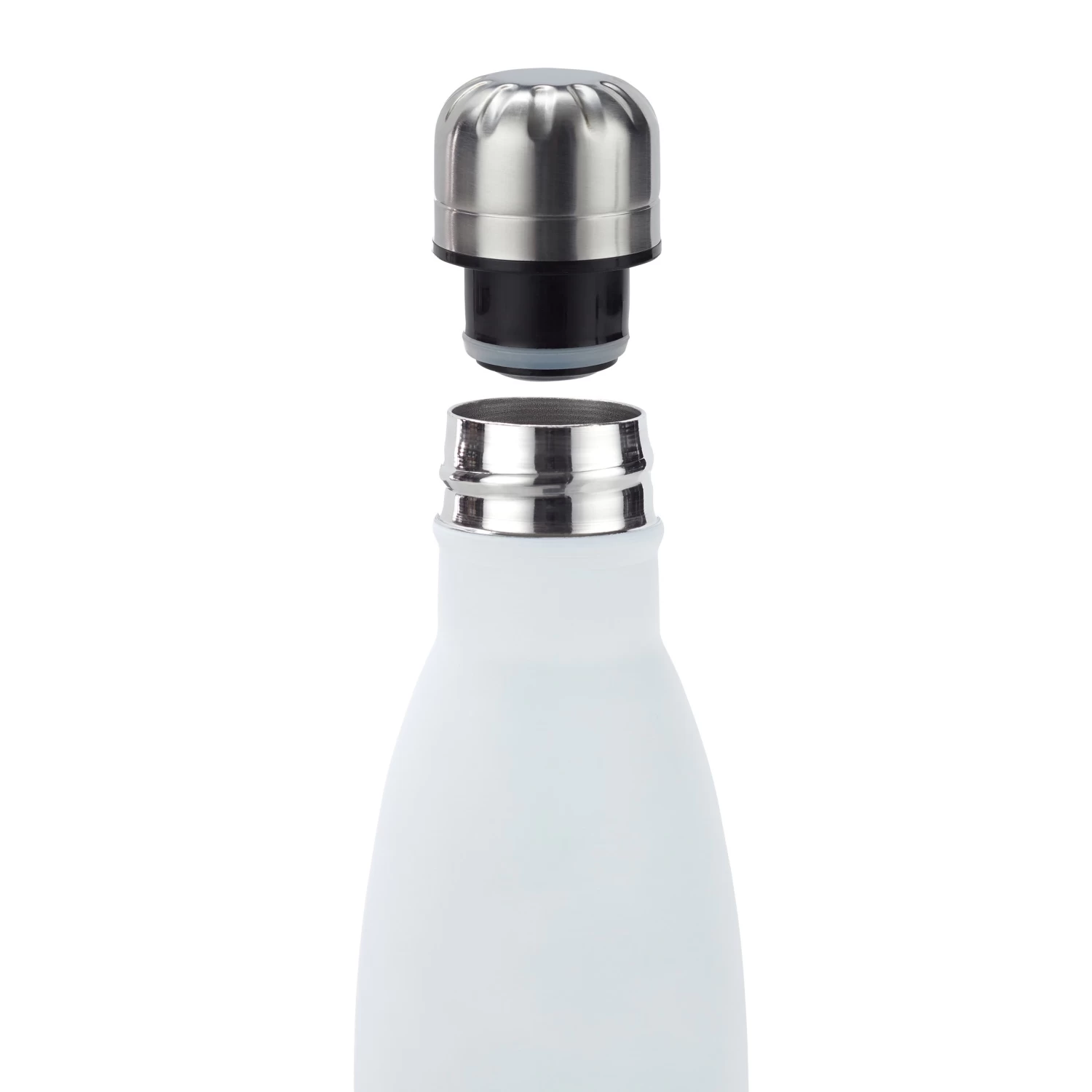 1x Edelstahl-Trinkflasche In Weiß - 500 Ml 7 1x Edelstahl-Trinkflasche In Weiß - 500 Ml – Bild 7