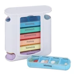 Pillendose In Weiß Bunt