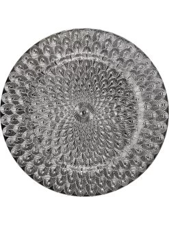 Servierteller In Silber - Ø 40 Cm -Günstiges Koch Zauber Geschäft retro chic servierteller in silber o 40 cm 7