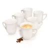 6-tlg. Kaffeebecher Set Paris In Creme