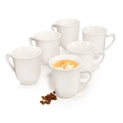 6-tlg. Kaffeebecher Set Paris In Creme