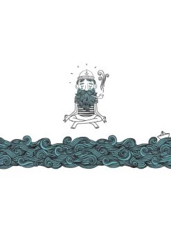 Trinkflasche "soulsailor" In Schwarz, Weiß, Blau - 600ml -Günstiges Koch Zauber Geschäft soulbottles trinkflasche soulsailor in schwarz weiss blau 600ml 2