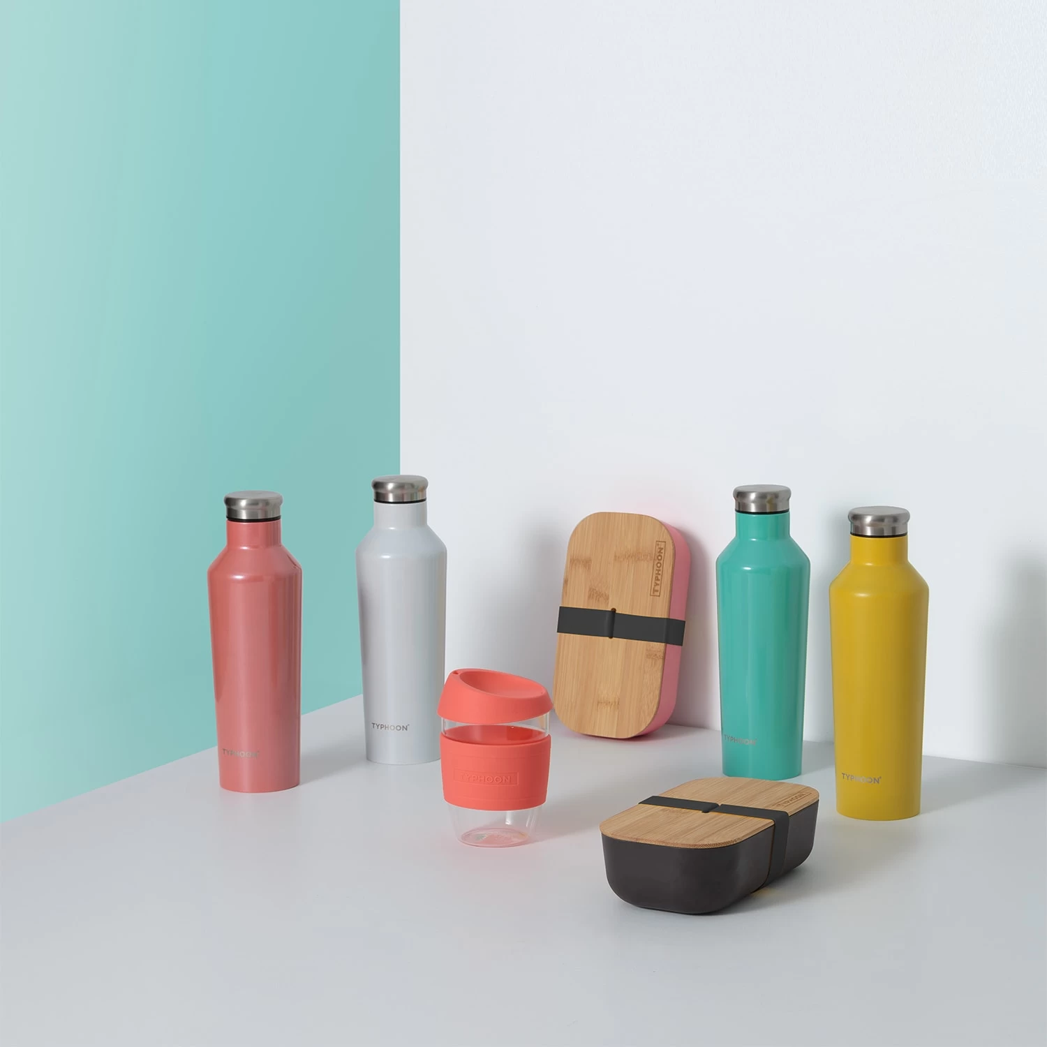 Typhoon PURE COLOUR Isolierflasche Aus Edelstahl, Türkis, 500 Ml 2 Typhoon PURE COLOUR Isolierflasche Aus Edelstahl, Türkis, 500 Ml – Bild 2