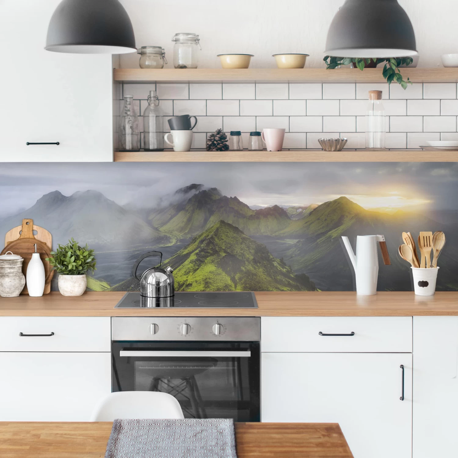 Küchenrückwand - Storkonufell Island In Grün 4 Küchenrückwand - Storkonufell Island In Grün – Bild 4