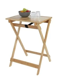 Wenko Bambus-Klapptisch Mit Schneideplatte Lugo In Braun -Günstiges Koch Zauber Geschäft wenko bambus klapptisch mit schneideplatte lugo in braun 4