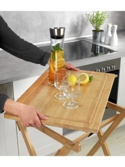 Wenko Bambus-Klapptisch Mit Schneideplatte Lugo In Braun -Günstiges Koch Zauber Geschäft wenko bambus klapptisch mit schneideplatte lugo in braun 5